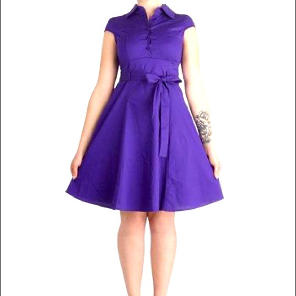 Modcloth Dresses & Skirts - ModCloth Soda Fountain A Line Dress Purple
